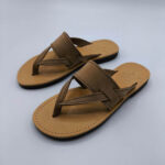 Verya Handmade Thick Leather Overfoot Slide Sandals - Image 9