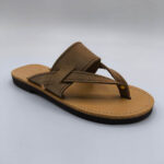 Verya Handmade Thick Leather Overfoot Slide Sandals - Image 13