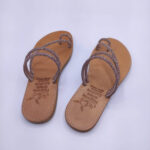 Toe Ring Embellished Women Leather Slide - Image 11