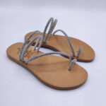 Toe Ring Embellished Women Leather Slide - Image 3