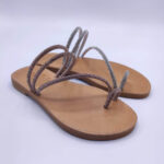 Toe Ring Embellished Women Leather Slide - Image 7