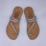 Toe Ring Embellished Women Leather Slide - Image 6