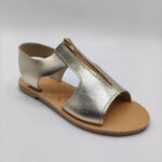 Women Leather Sandal With Zipper - Image 11