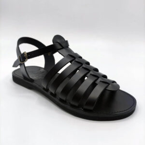 Women Strappy Gladiator Sandals Flats Total Black