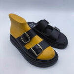 Women Total Black Two Straps Platform - Image 3