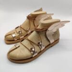 ancient greek sandals with wings rose gold