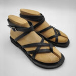 Denisa Strappy lace up leather sandal - Image 3