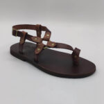 Mens Brown Sandals Leather