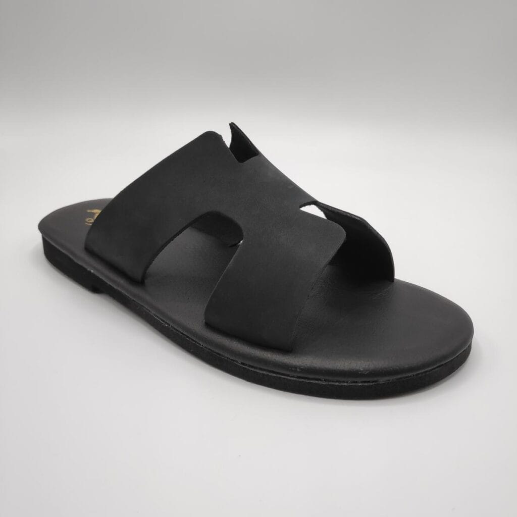 hermes slide for men comfort black