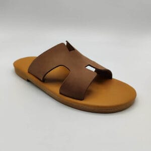 men's designer sandals comfort sole mocha colour