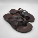 Mens Leather Sandals Brown - Image 3