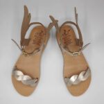 Gold Braided Sandals With Wings - Image 4