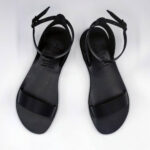 Single Strap Black Sandals - Image 5