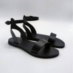 Single Strap Black Sandals - Image 2
