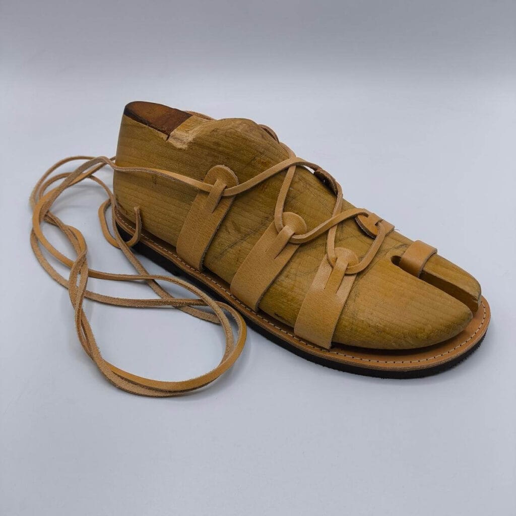 spartan sandals for men lace up natural