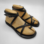 Dimitra Flat Strappy Leather Sandals - Image 7