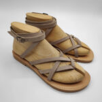 Denisa Strappy lace up leather sandal - Image 5