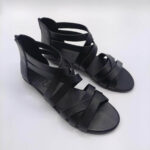 Women's Black Strappy Sandals - Image 5