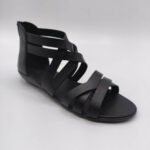 Women's Black Strappy Sandals