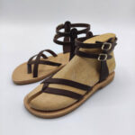 Womens Brown Sandals - Image 2