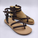 Womens Brown Sandals - Image 3