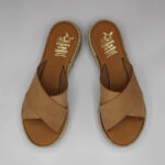 Xi Platform Black Leather Cross Strap Sandals - Image 16