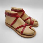 Dimitra Flat Strappy Leather Sandals - Image 13