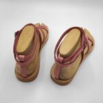 Dimitra Flat Strappy Leather Sandals - Image 11