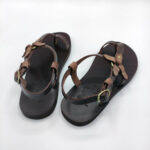 Mens Brown Sandals Leather - Image 7