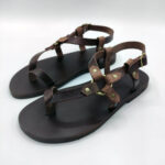 Mens Brown Sandals Leather - Image 6
