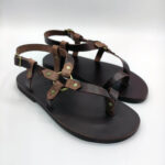 Mens Brown Sandals Leather - Image 5