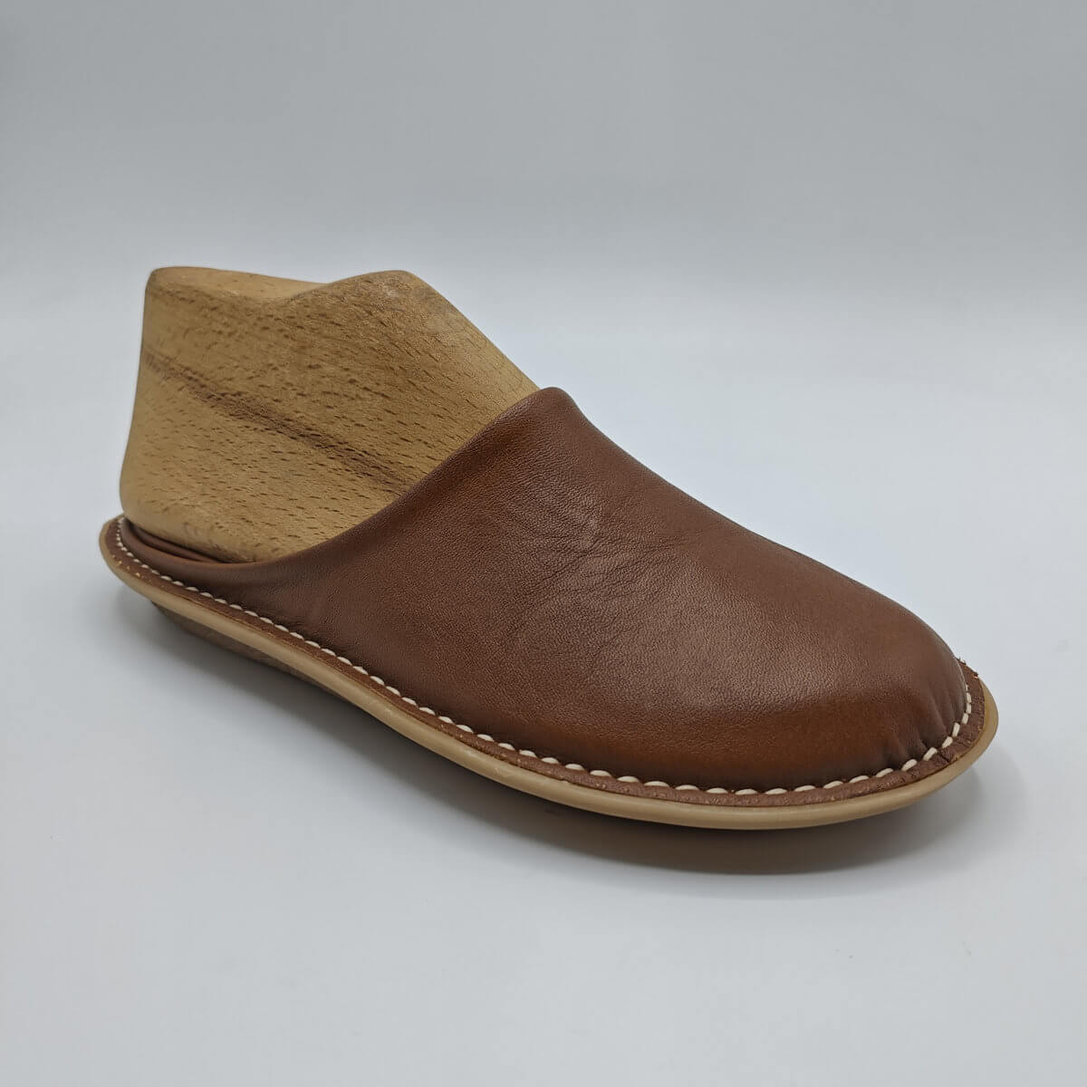 Klimatsakis-Women-Clogs-with-External-Stitching2 Klimatsakis Women Clogs with External Stitching - Image 1