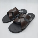 Men's Leather Slides with Soft Footbed - Avithos - Image 3