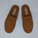 Brown Suede Closed Toe Espadrille Mules - Image 6