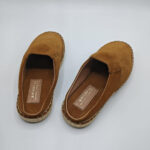 Brown Suede Closed Toe Espadrille Mules - Image 4