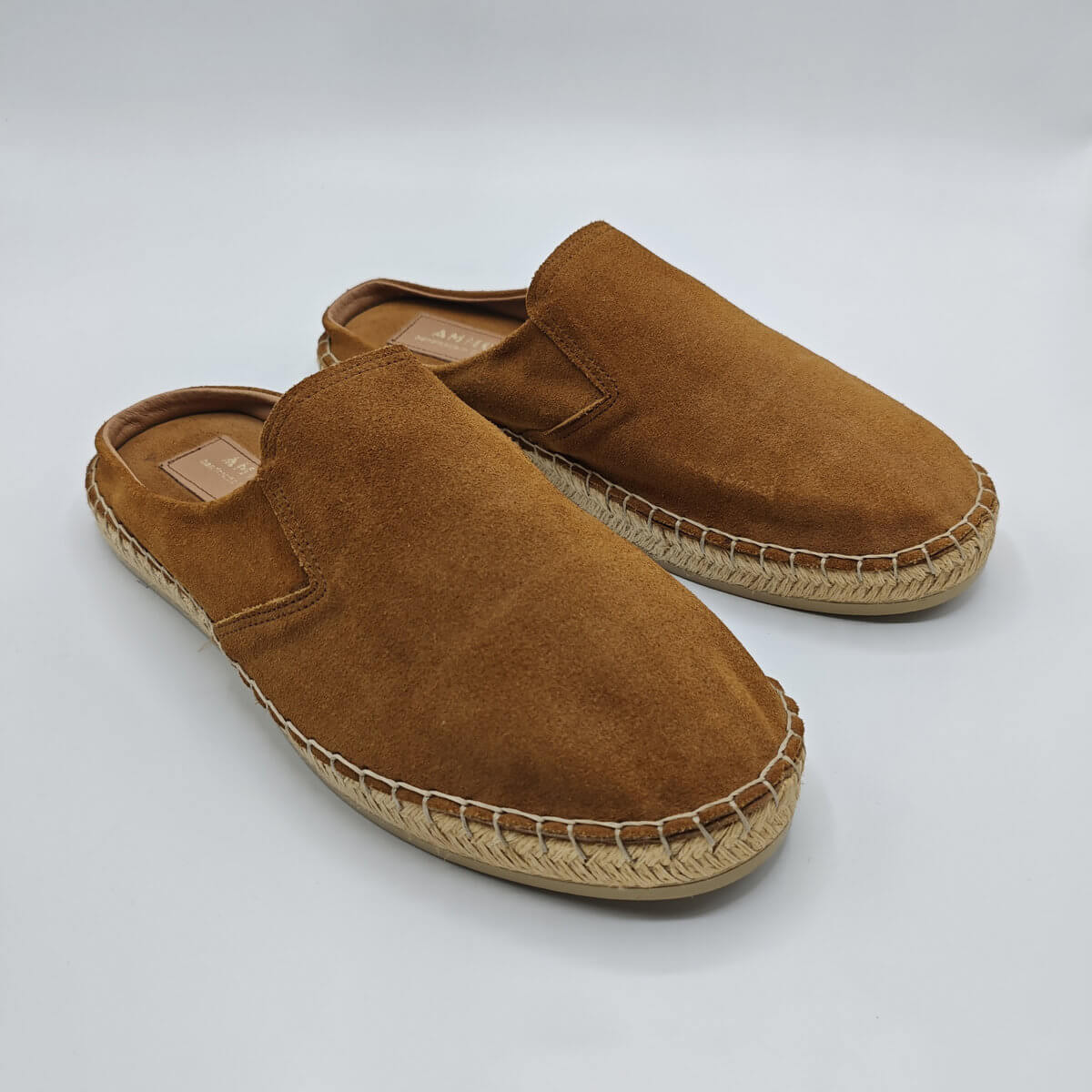 Brown Suede Closed-Toe Espadrille Mules4 Brown Suede Closed Toe Espadrille Mules - Image 1