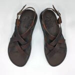 Men Open Toe Leather Sandal Brown - Image 5