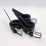 Men's Leather Dress Belt – Black, Navy Blue, Brown - Image 10