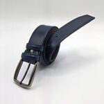 Men's Leather Dress Belt – Black, Navy Blue, Brown