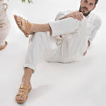 Mirtos Men's Leather Ankle Strap Flat Sandal - Image 10
