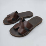 Womens leather sandals and slides Hermes Type - Image 5