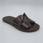 Womens leather sandals and slides Hermes Type